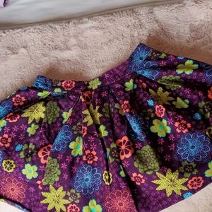 In Extenso corduroy floral skirt 5
